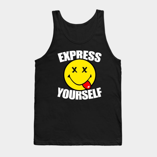 EXPRESS YOURSELF - acid house 90s collector Tank Top by BACK TO THE 90´S